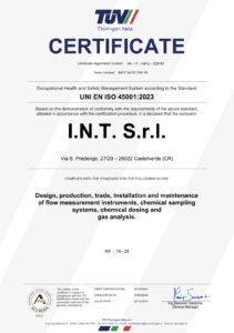 ISO 45001 certificate